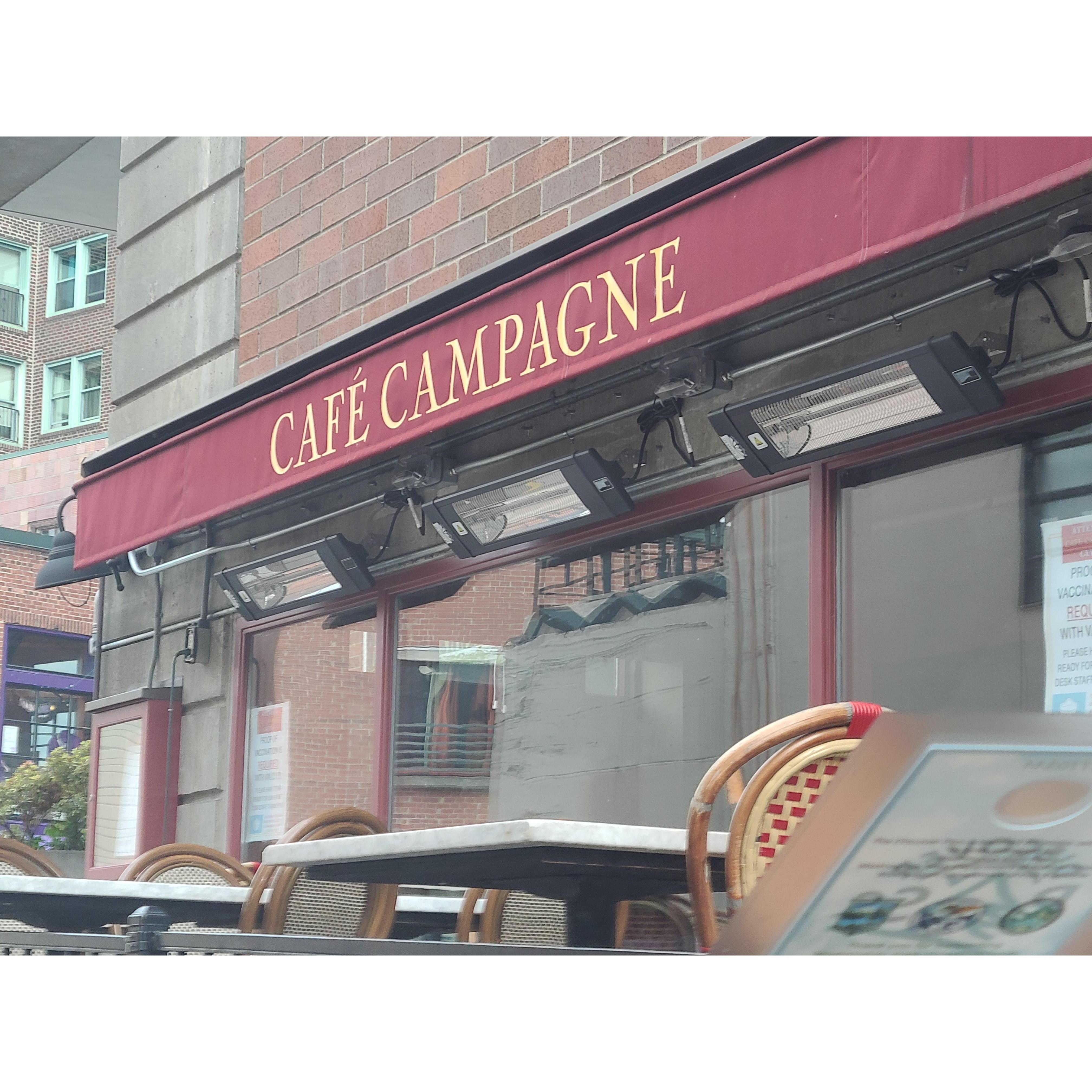 This is the restaurant immediately across from the door for Beecher Loft.