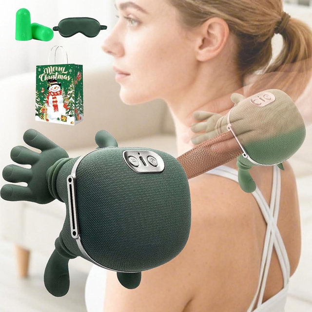 TheraPalm Original Neck and Back Massager, Bionic Hand Design, Portable Hand Massager, 4d Shiatsu Deep Tissue Kneading for Shoulder, Neck, Back, Legs Pain (1pc)