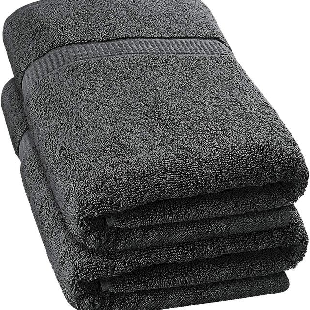 Utopia Towels - 2 Pack Extra Large Bath Towels 35 x 70 inches Bath Sheets, Grey