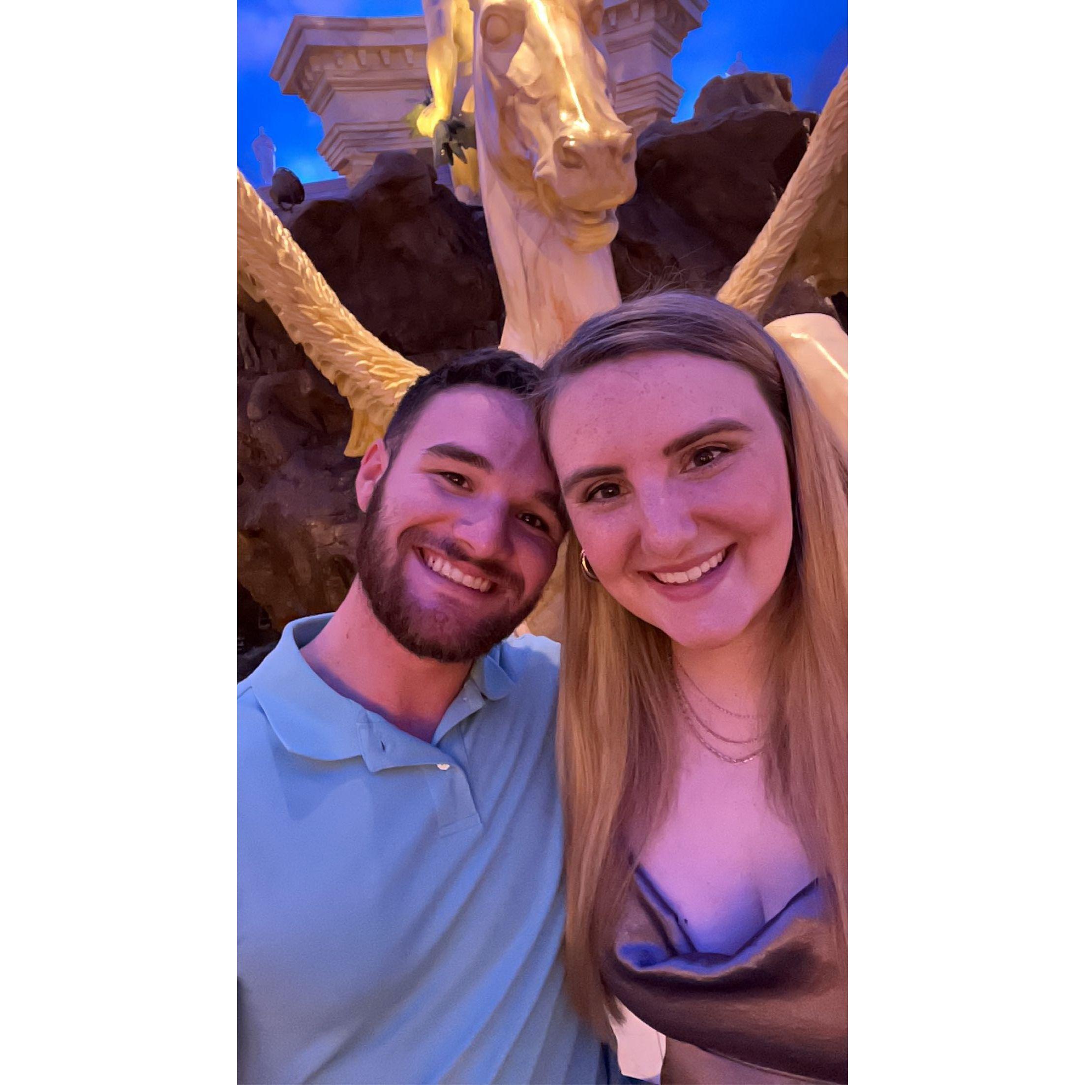 Right after we became officially boyfriend and girlfriend, and right before we said I love you for the first time!