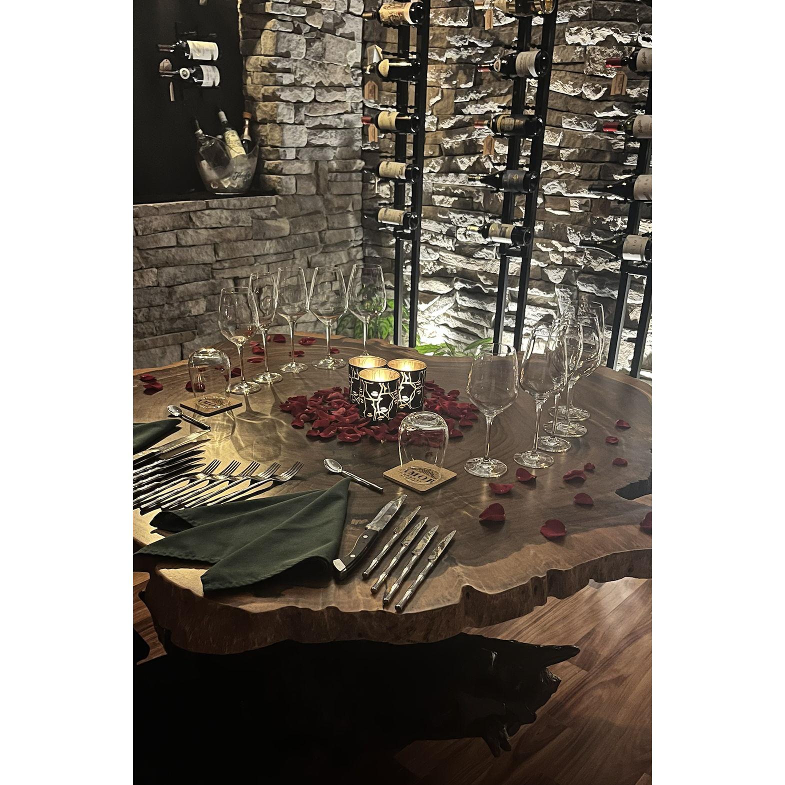 Romantic dinner in Costa Rica before the proposal!