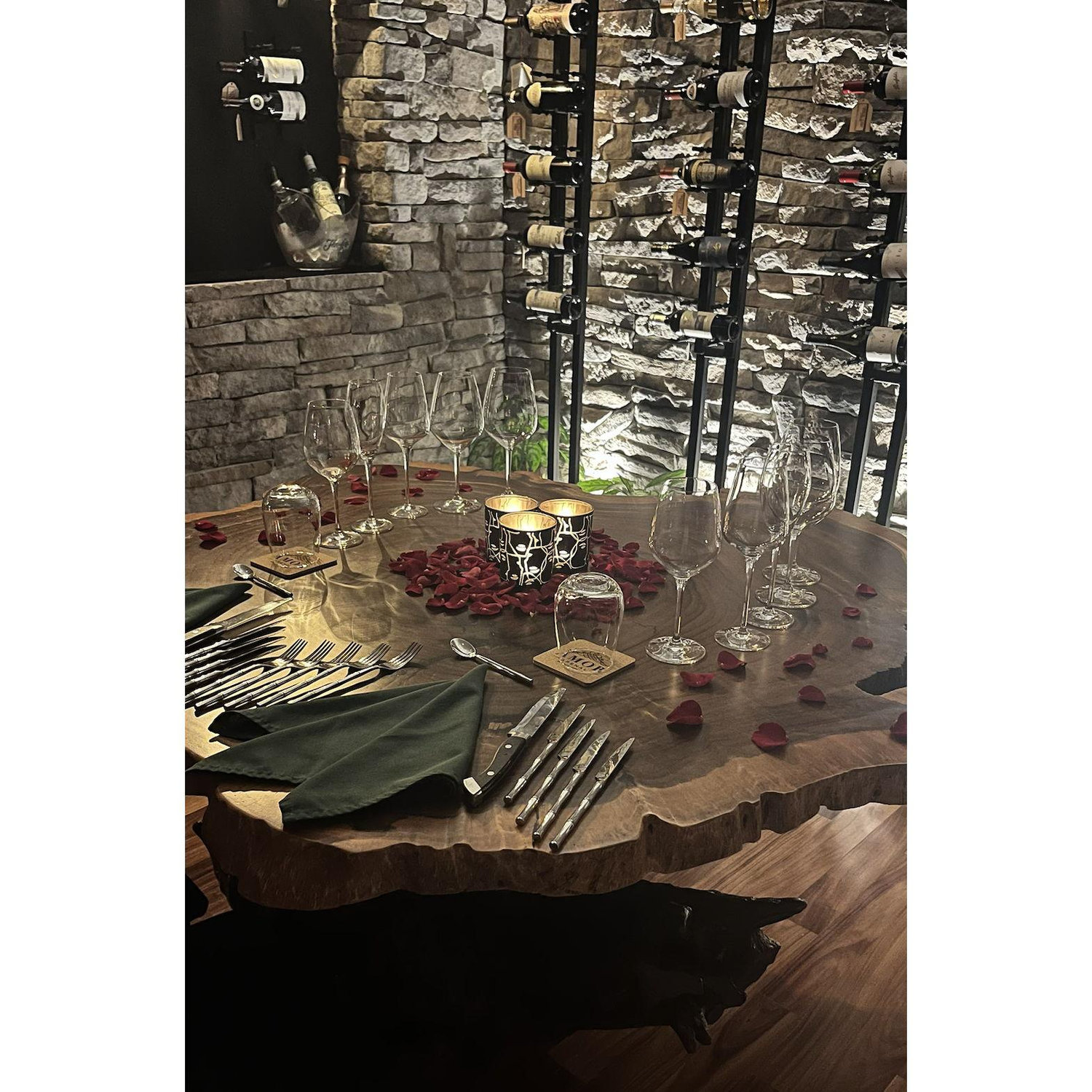 Romantic dinner in Costa Rica before the proposal!