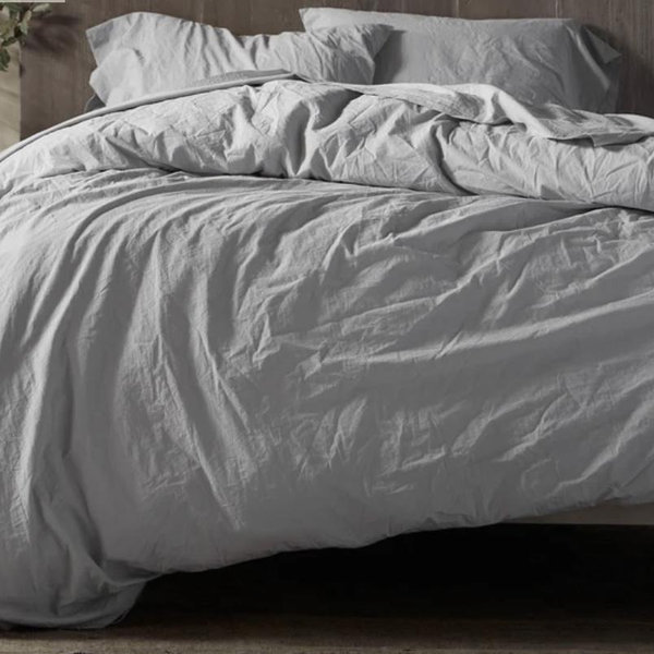 Organic Crinkled Percale™ Duvet Set