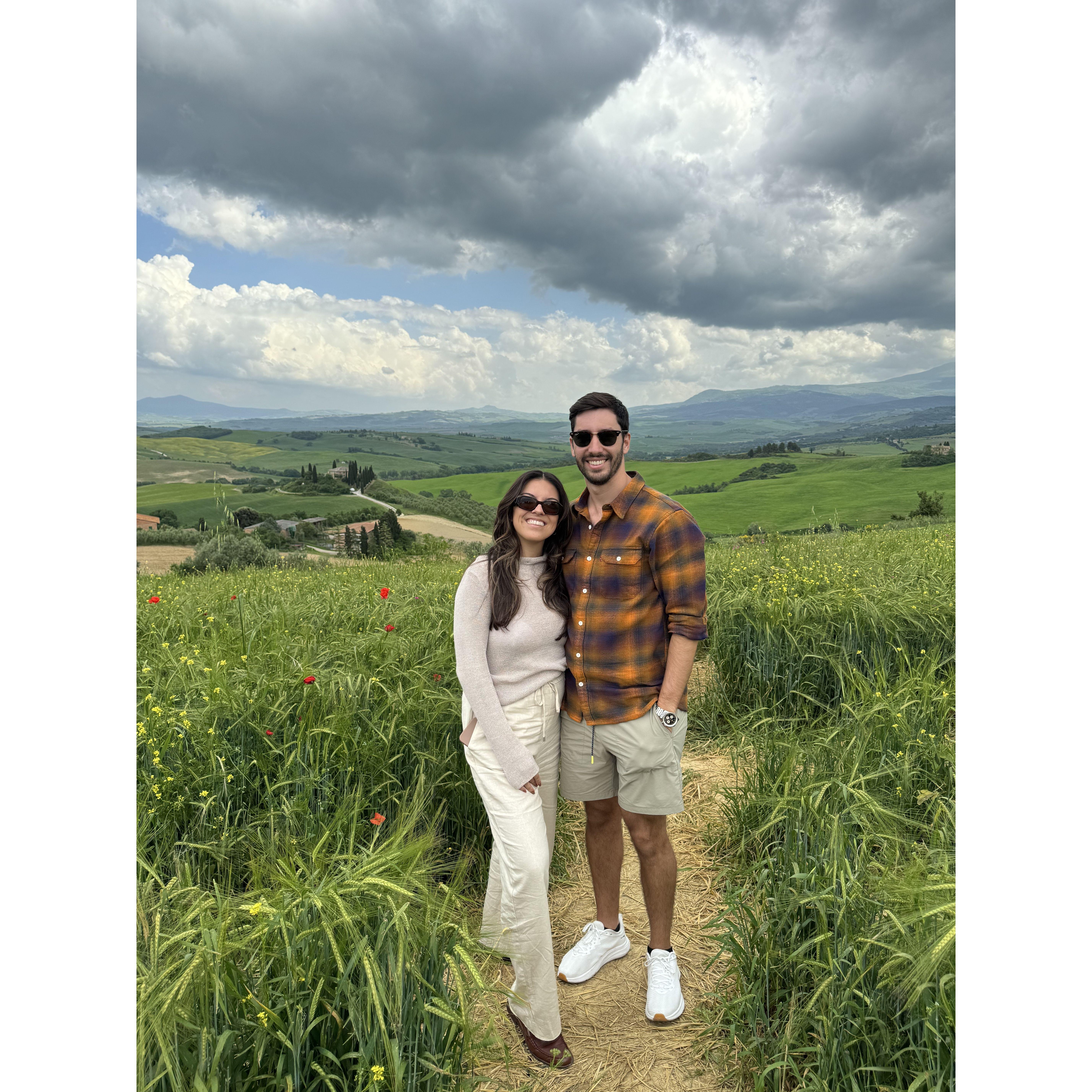 Tuscany, our first international trip together!
