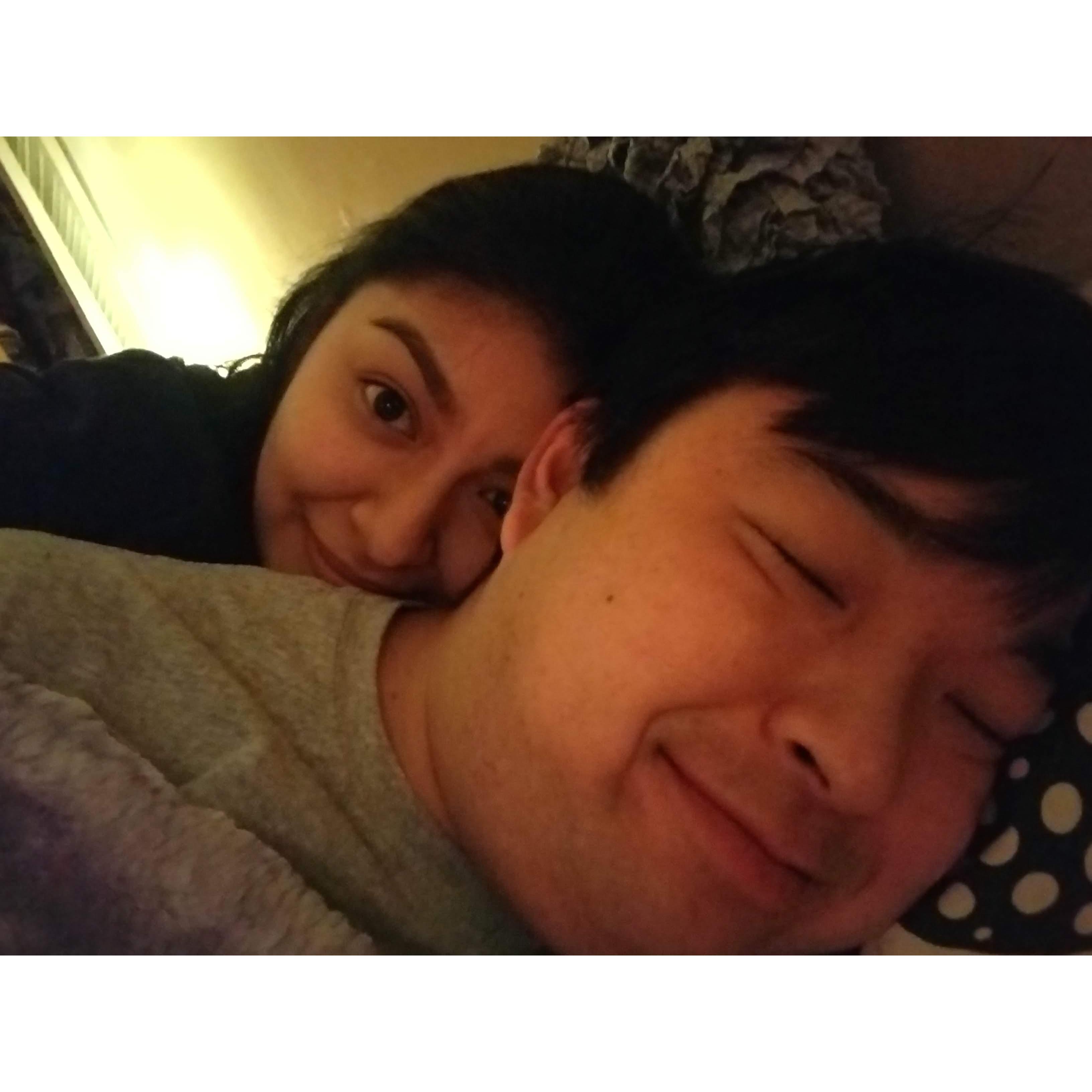 Christmas sleep. December 2019