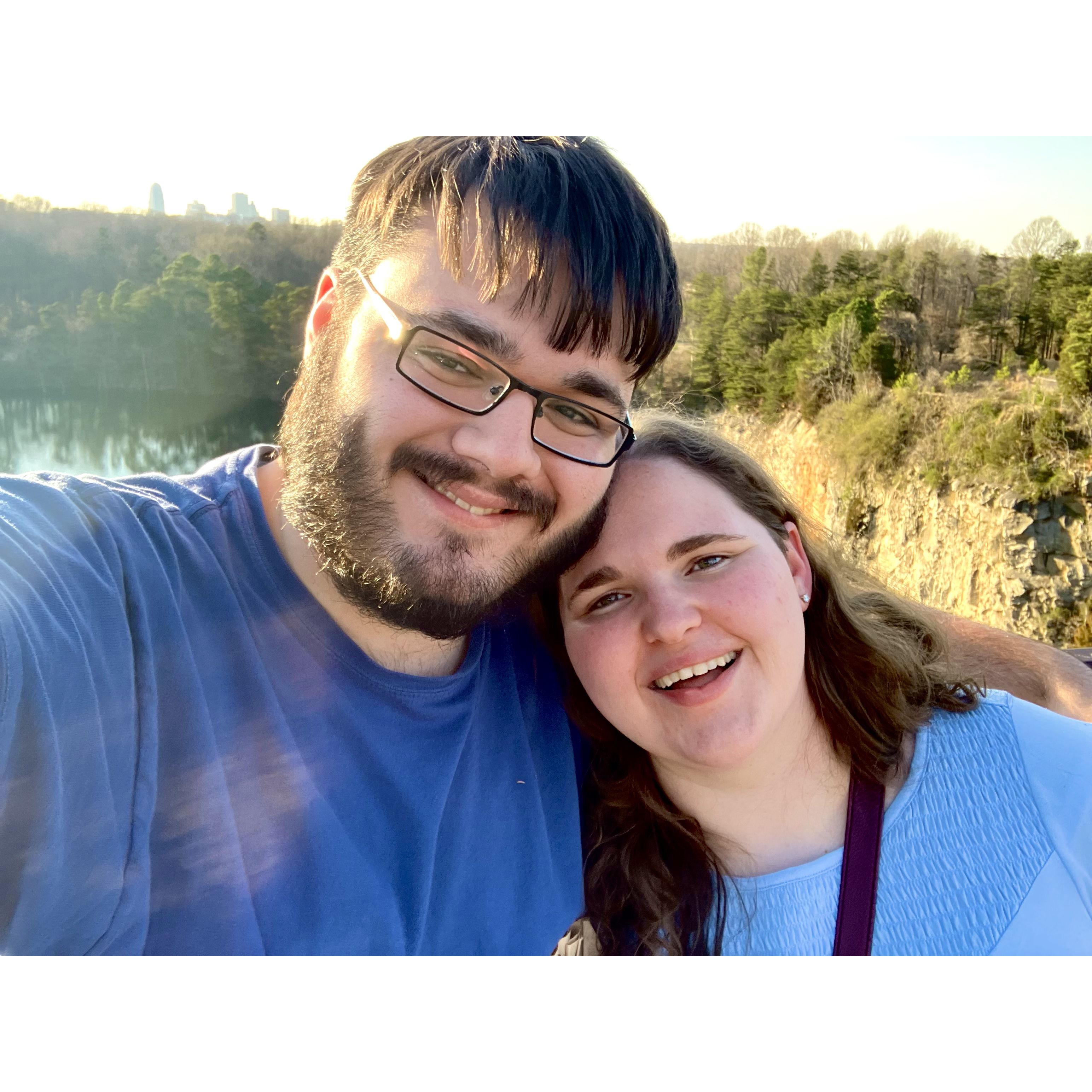 In their first year of dating, Nathan and Maggie tried to do a monthly picnic at local parks.