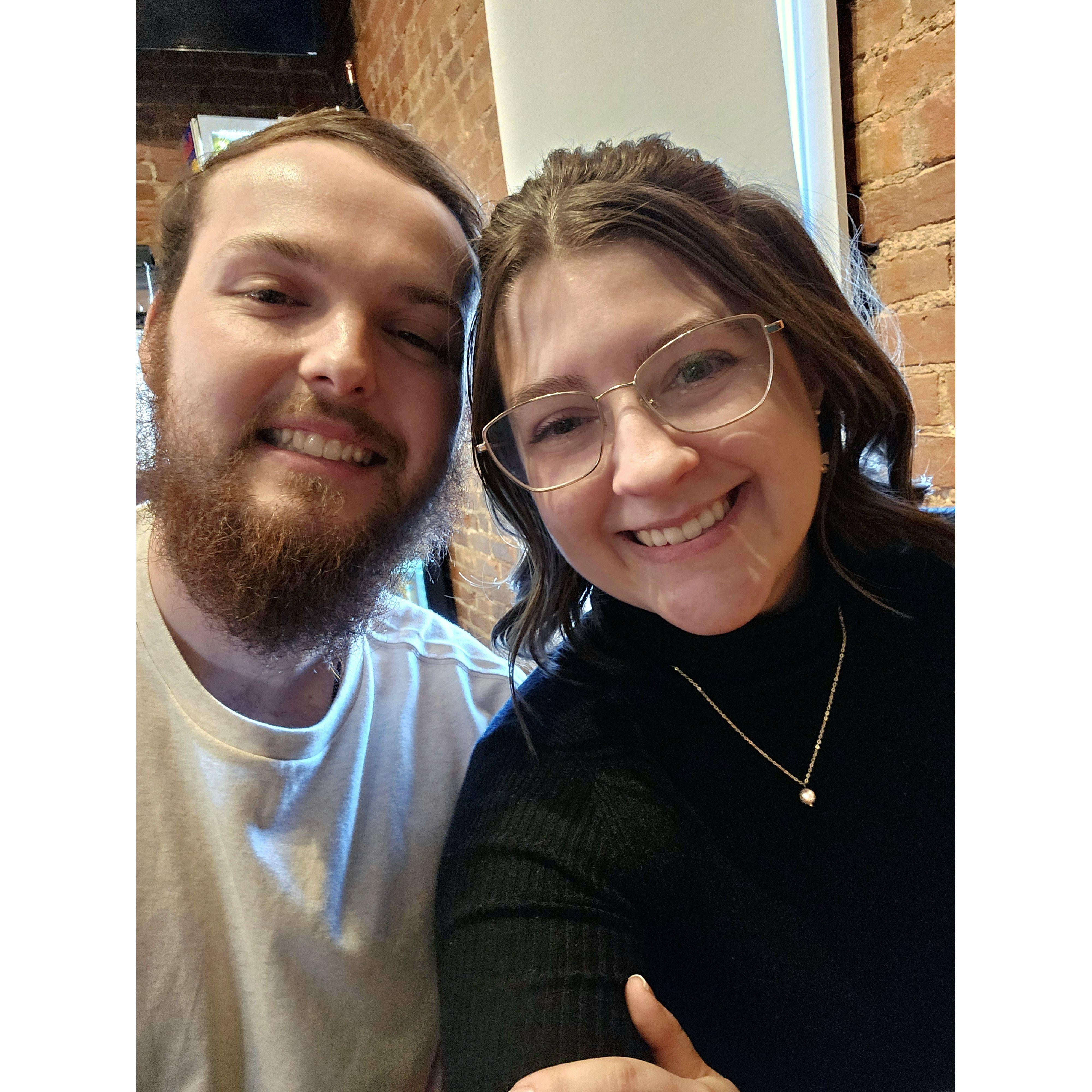 Right before he proposed!