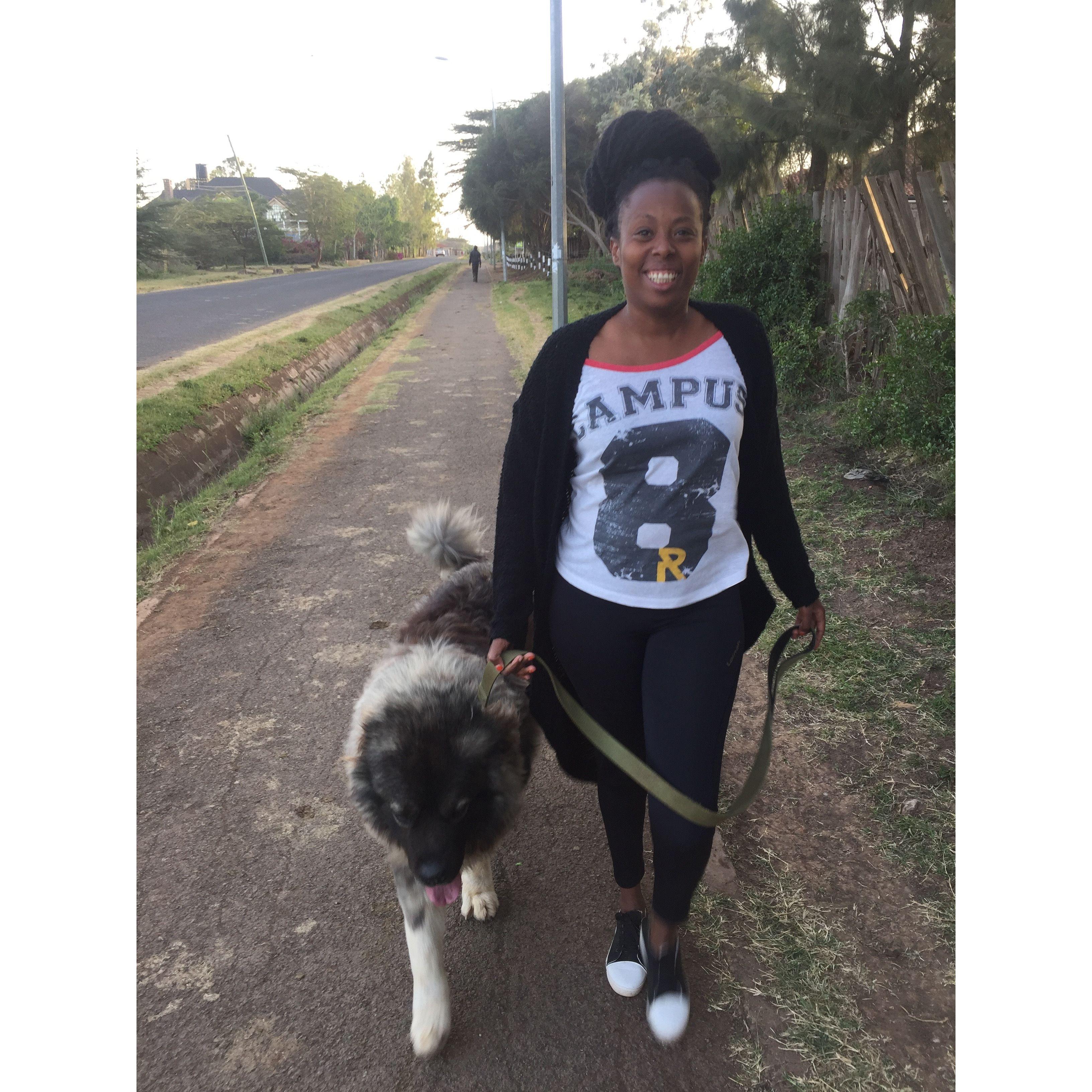 And then… she started to walk my dog. ❤️🐾😊