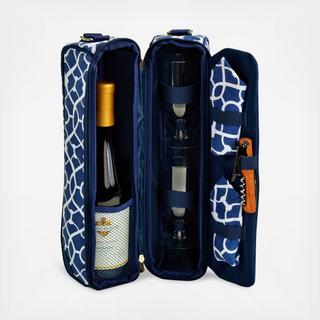 Insulated Wine Cooler Bag with Glasses & Corkscrew