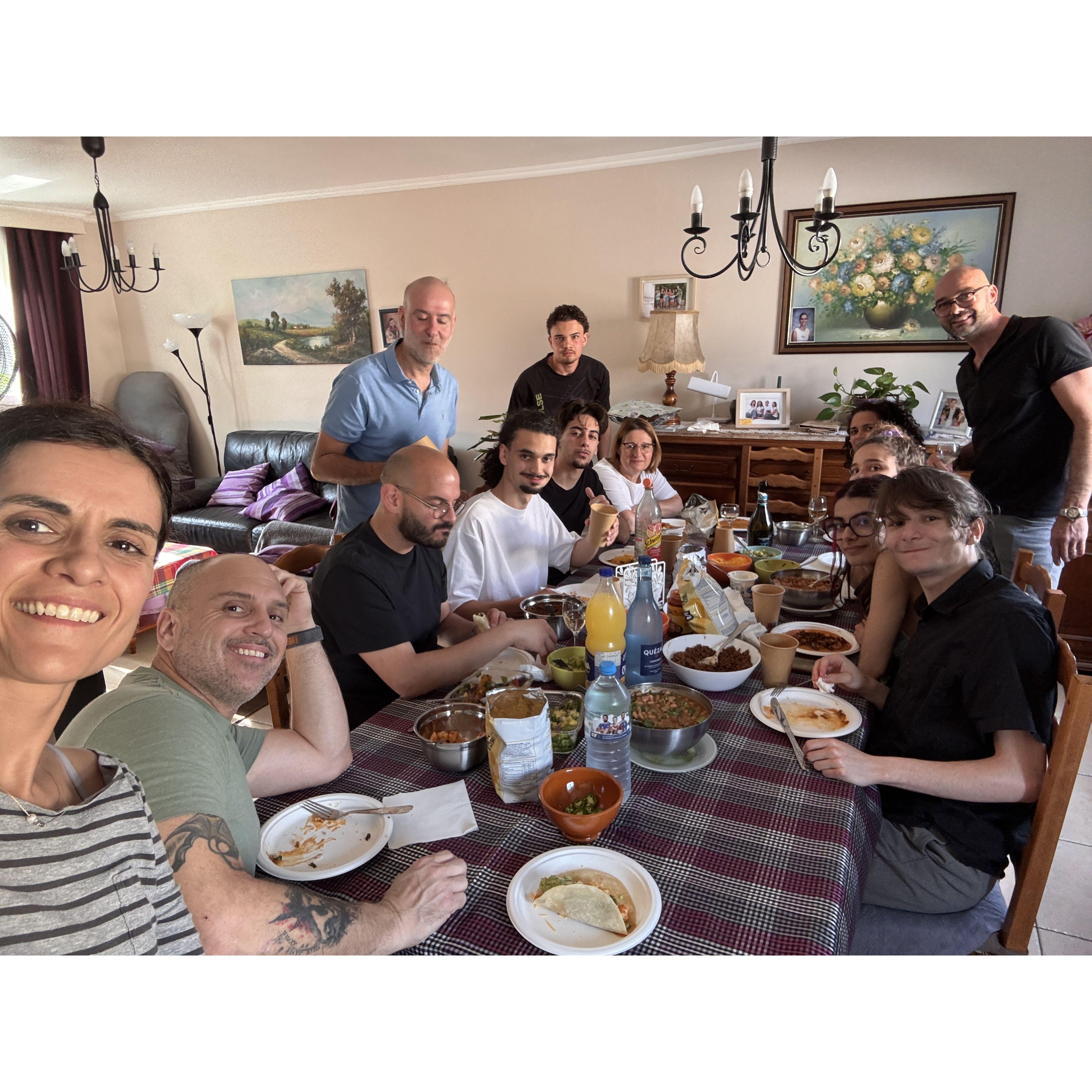 Meal with the French family