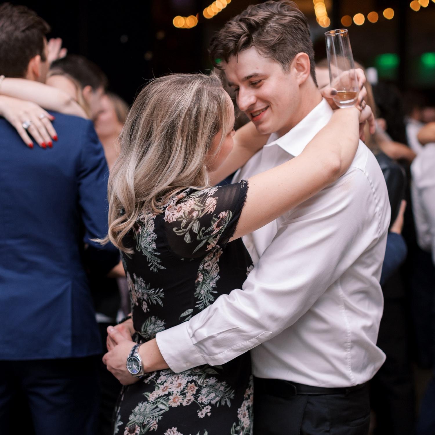 Dancing at Connor and Erica's wedding!