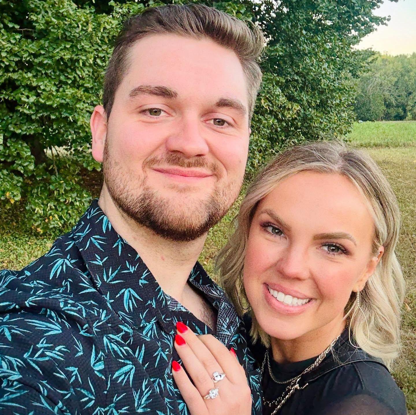 Right after he popped the question!