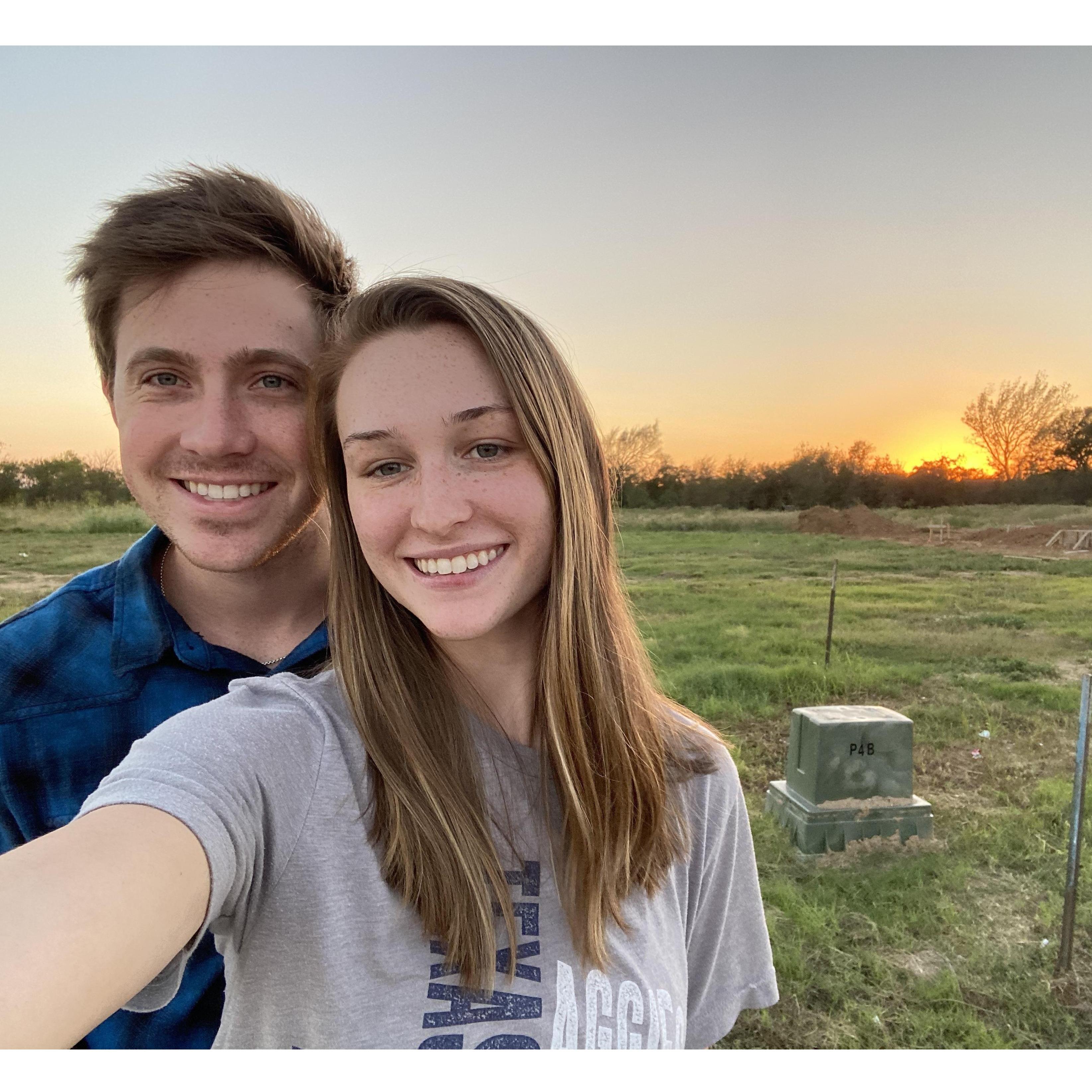 The first picture we took at our property!