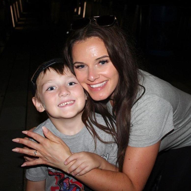 Jax was so excited to tell strangers that me and his dad were engaged!