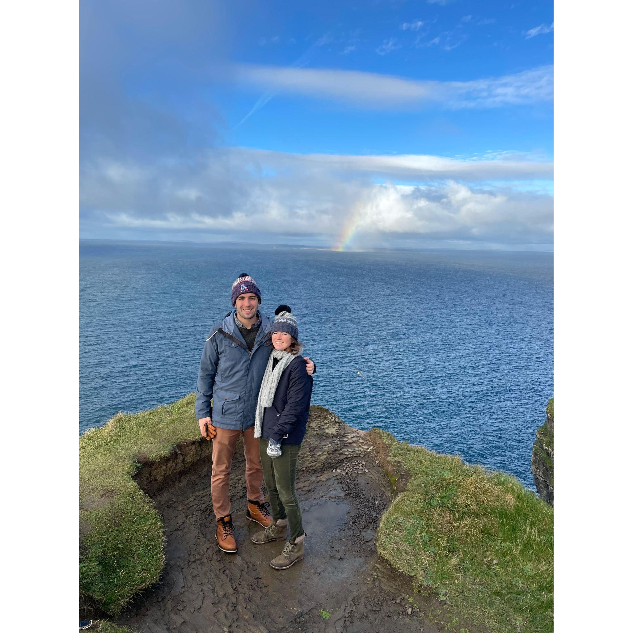 Rainbow on the Cliffs of Moher!