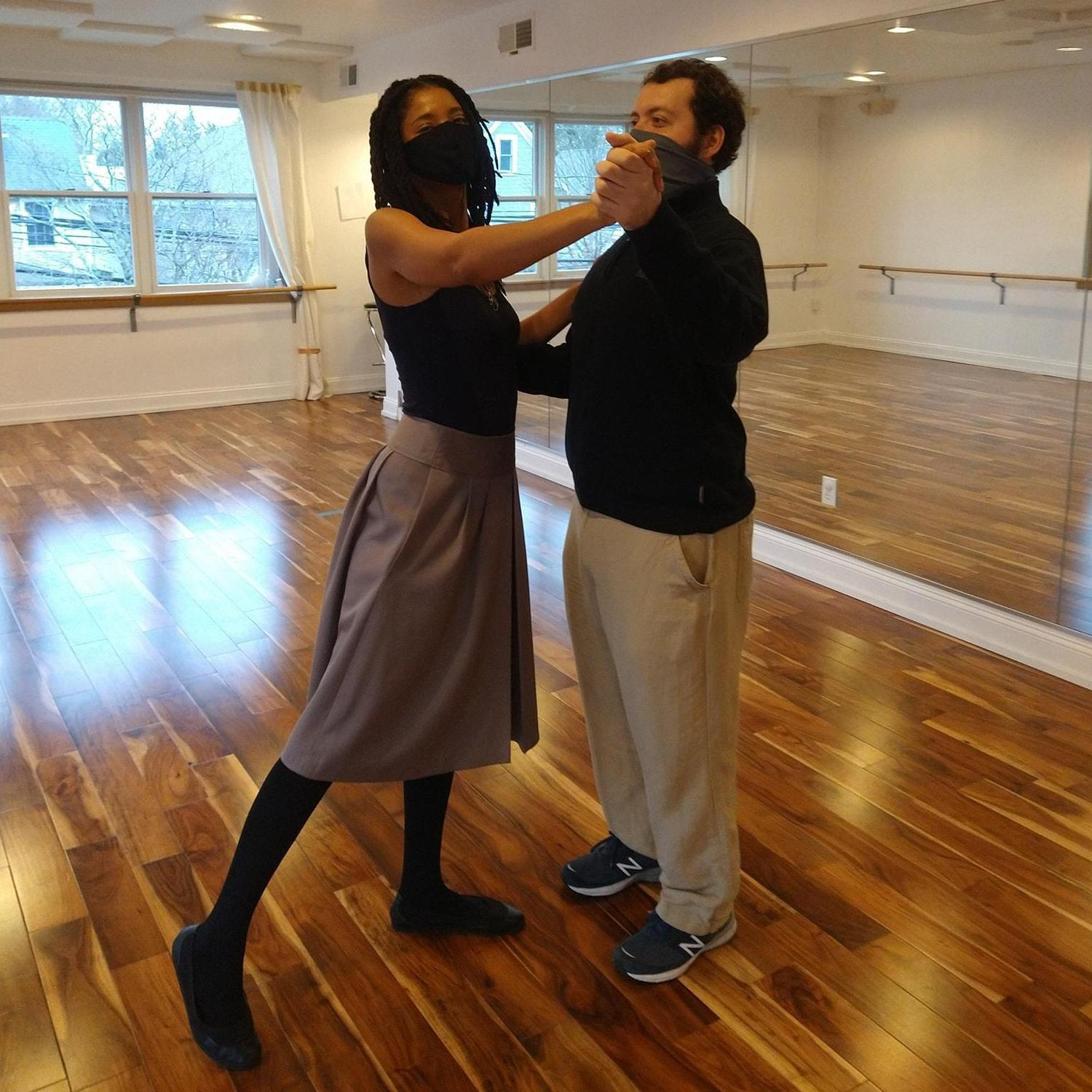 For one of our birthdays, we took some ballroom dancing lessons. Teacher gave us an A.