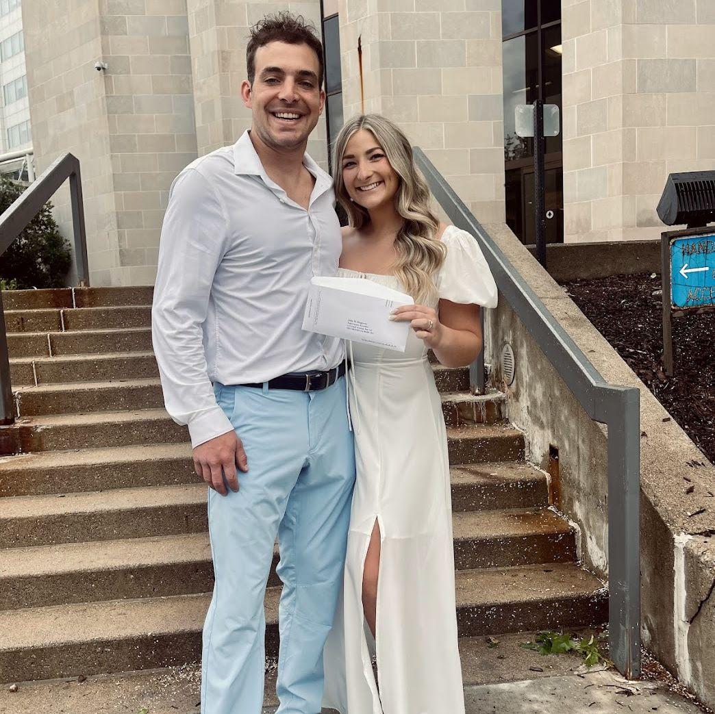 Getting our marriage license