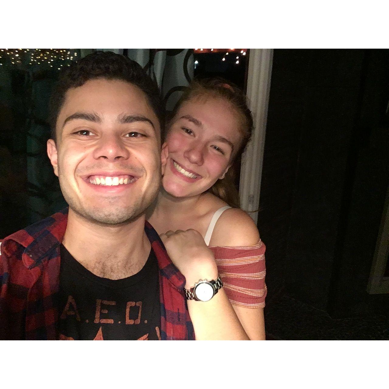one of our first photos together from 2017!