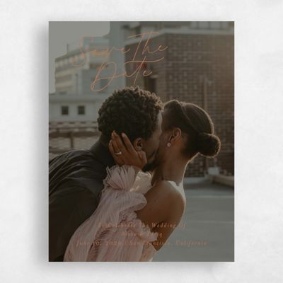 Tuscany, Orange Wedding Save the Date - Micah Photo