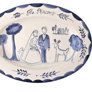 Tracia Lowenfield Personalized Wedding Platter