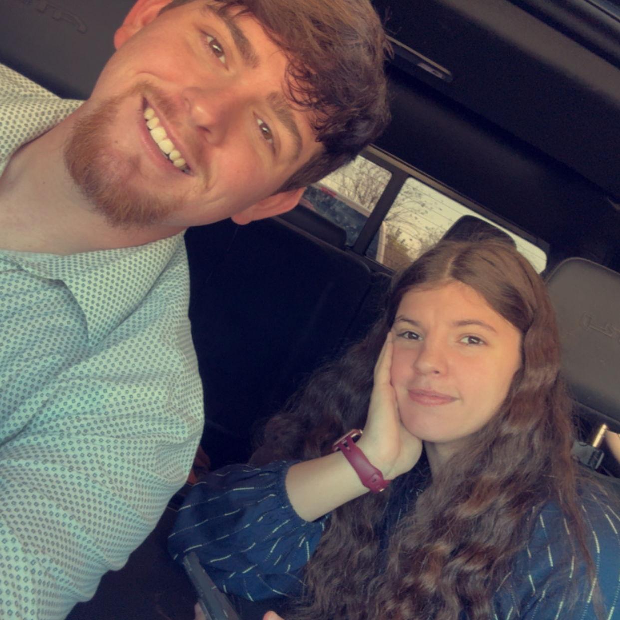 We just got out of church and decided to snag a quick selfie