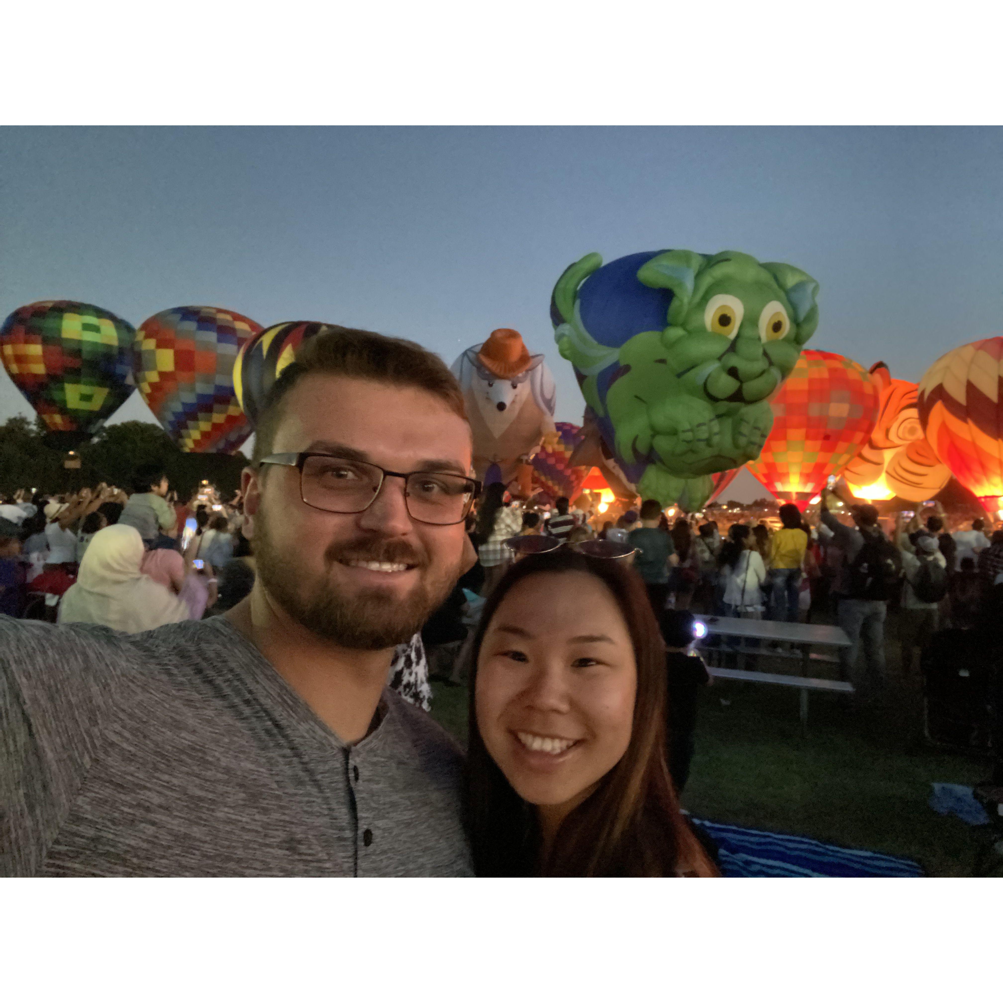 Plano, Texas hot air balloon festival.