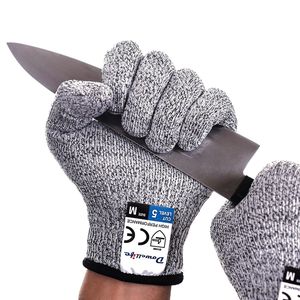 Dowellife Cut Resistant Gloves-Food Grade Level 5 Protection, Kitchen Working for Cutting, Slicing and Wood Carving, 1 Pair (Medium)