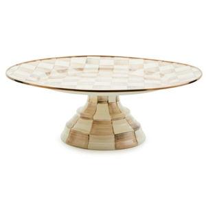 Mckenzie Childs - Check Pedestal Platter Large