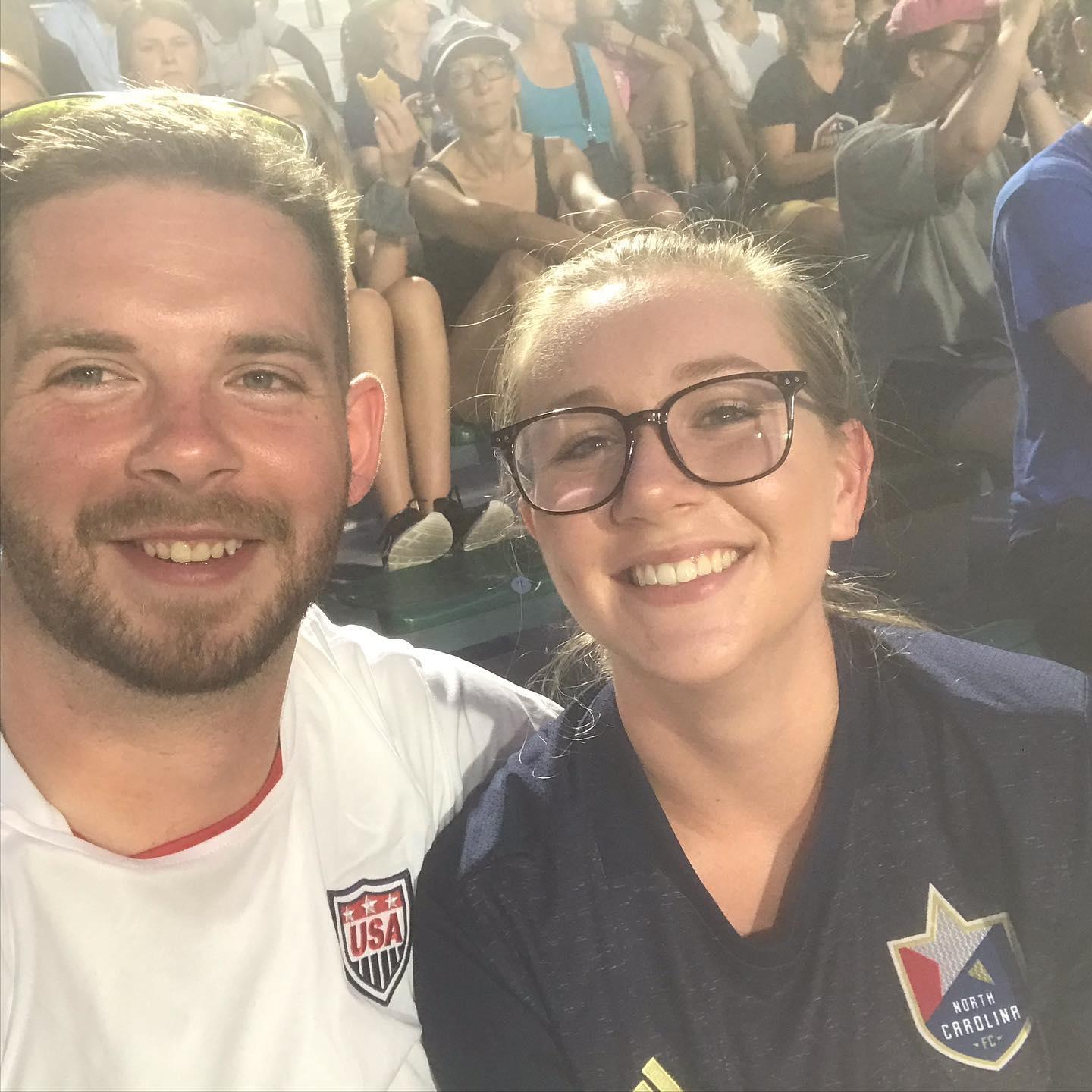 First NWSL Soccer Game for Amy