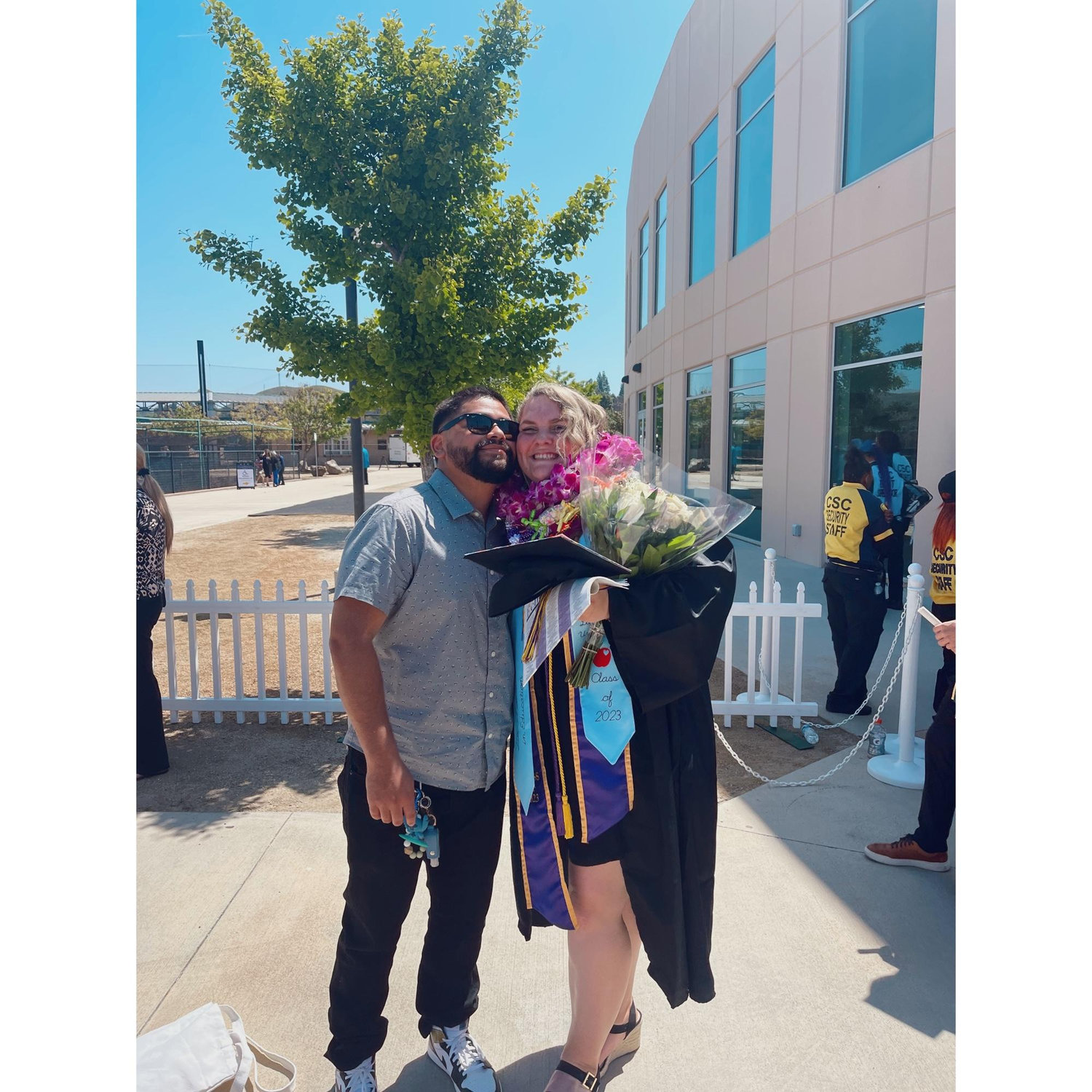 May 2023: Watched me cross the stage & get my bachelors degree to then become a teacher! My biggest supporter! 🥹💜