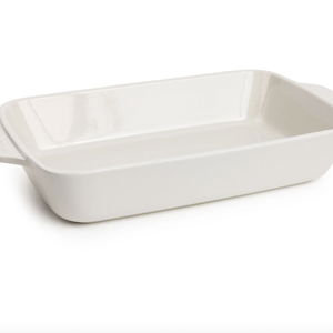 Large Stoneware Casserole Dish, 13 x 9 Inch - Oyster
