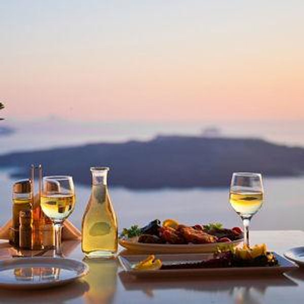 Dinner For Two in Santorini