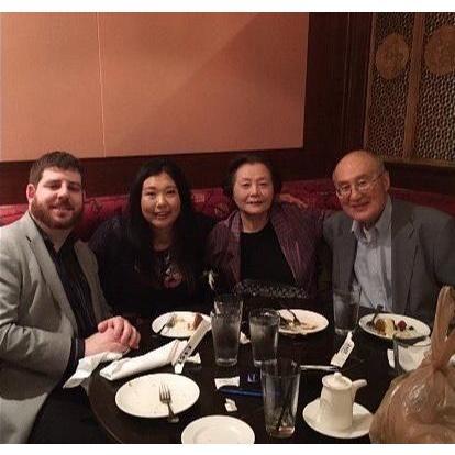 Dinner time with the Hongs.