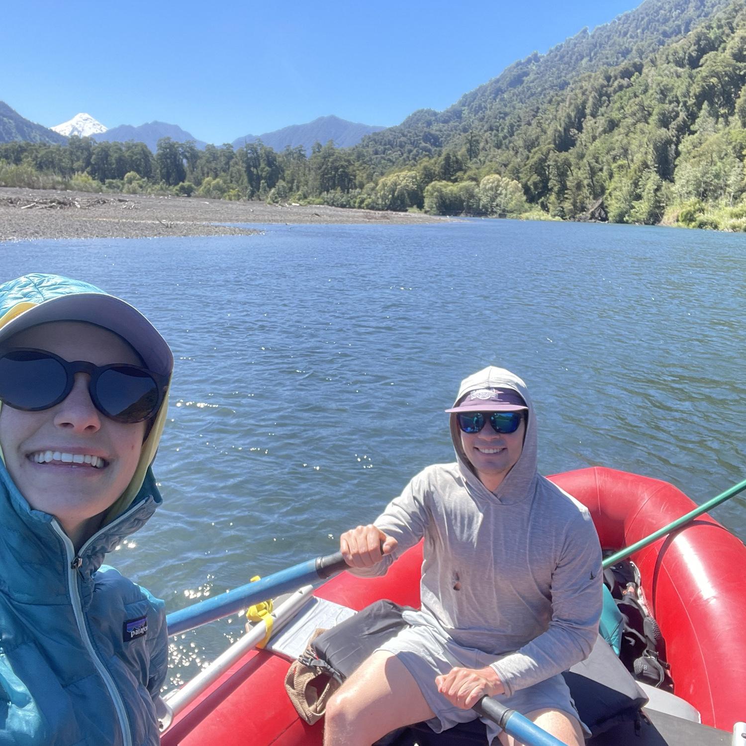 Brian paddling his heart out on a very windy day in Chile