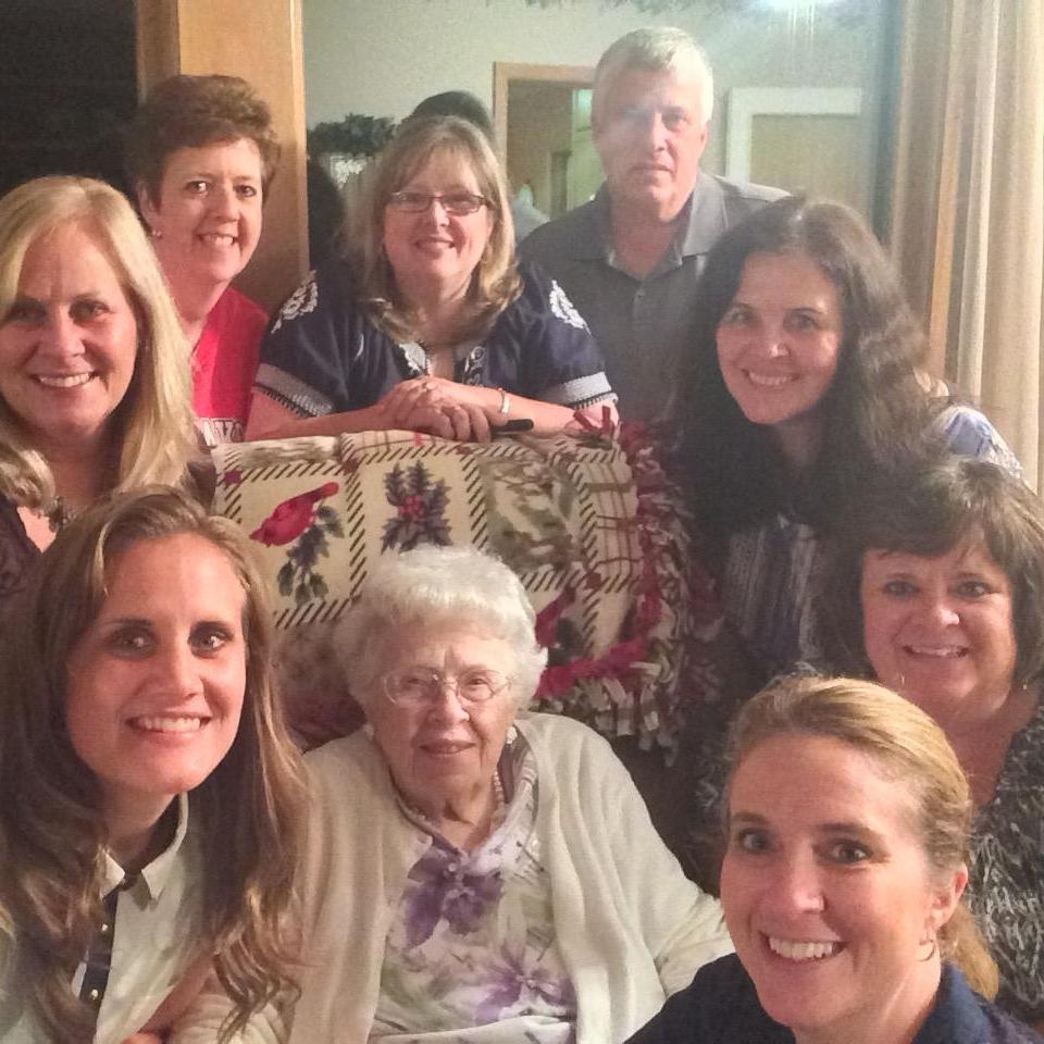 This one is for Grandma Hebig - we love you and miss you! With my aunties on Mom's side.