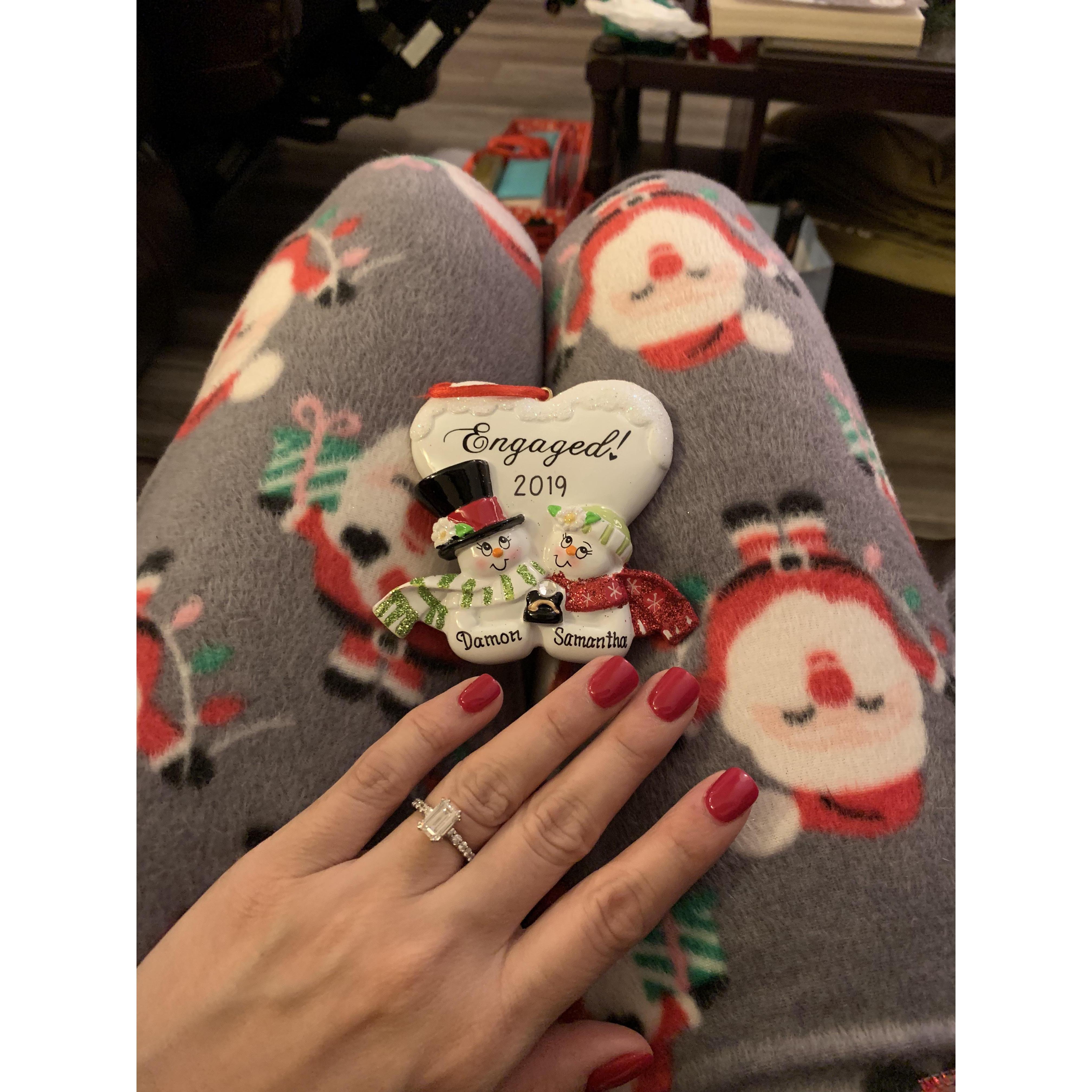 Engaged 2019! Christmas ornament from Grandma!