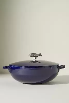 Staub 5 QT Cast Iron Bouillabaisse Pan