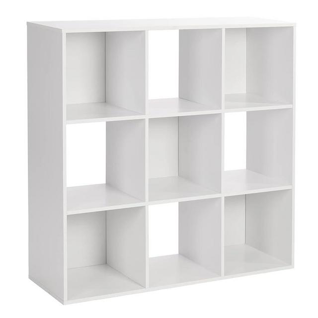 PACHIRA E-Commerce US 9 Cube Storage Organizer Wood Display Shelf, Free Standing Cubby Bookcase Cabinet Divider Bookshelf Fits 11“x11”x11“ Storage Bin