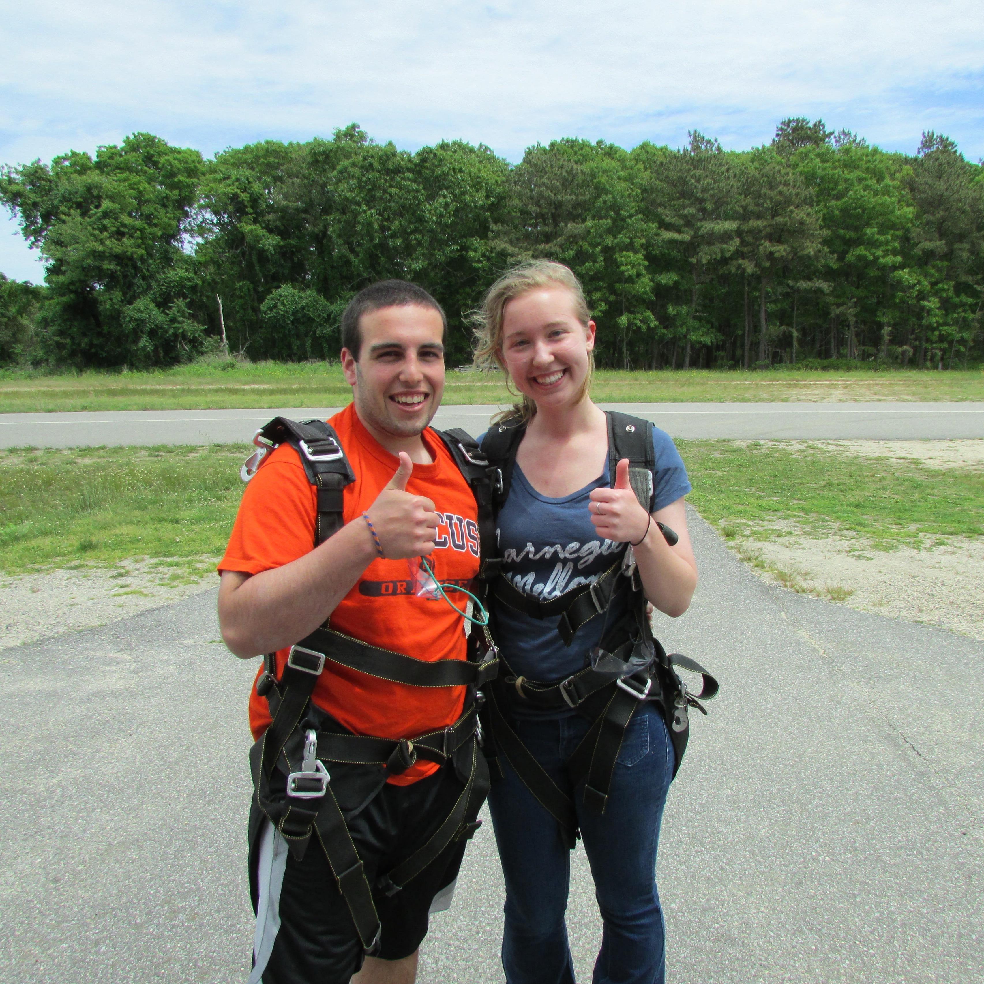 Sky diving!