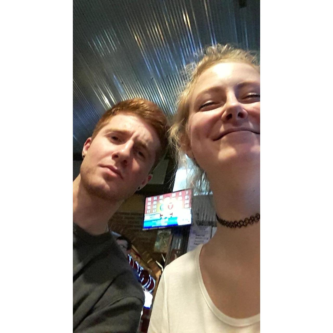 This was our first picture together. David thought Lauren wasn't interested but later figured it out when she grabbed his hand to cross the street and didn't let go the rest of the night.