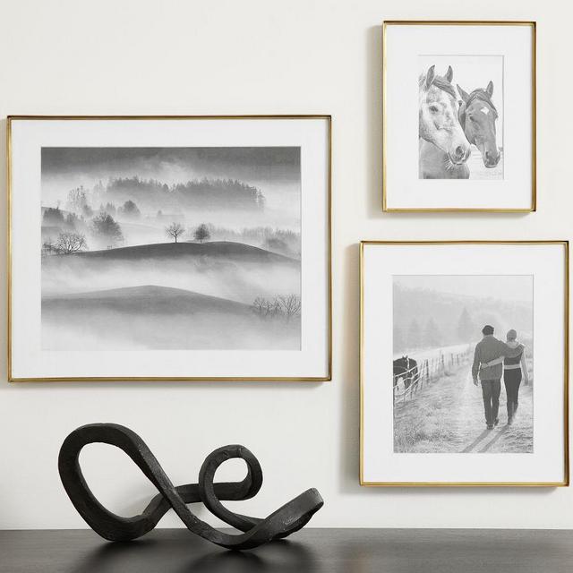 Stowe Modern Metal Assorted Frames, Set of 3 - Brass