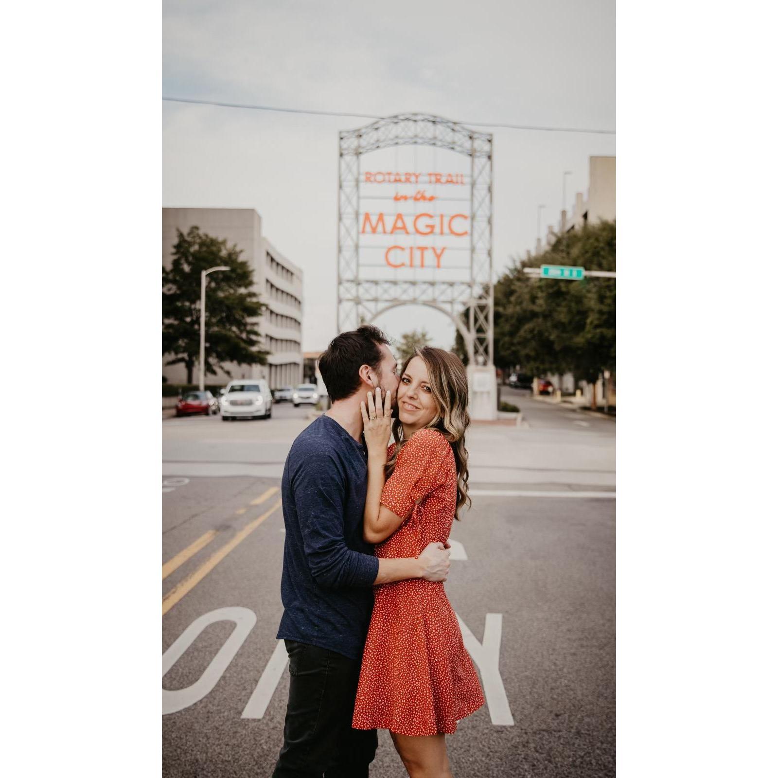 We have spent our entire engagement living in the Magic City (Birmingham, AL)