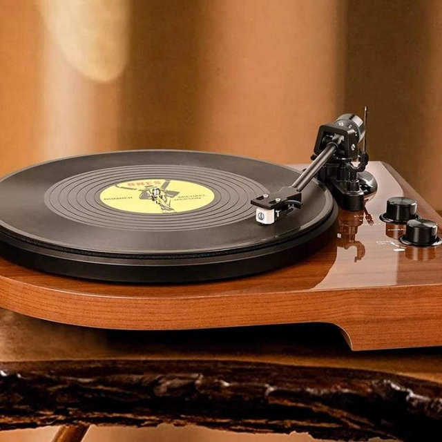High Quality Dual Bluetooth HiFi Turntable with ATN-3600L MM Cartridge