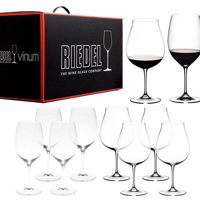 Riedel VINUM Pay 6 Get 8 Mixed Red Varietal Set 4 Cabernet/Merlot and 4 New World Pinot Noir