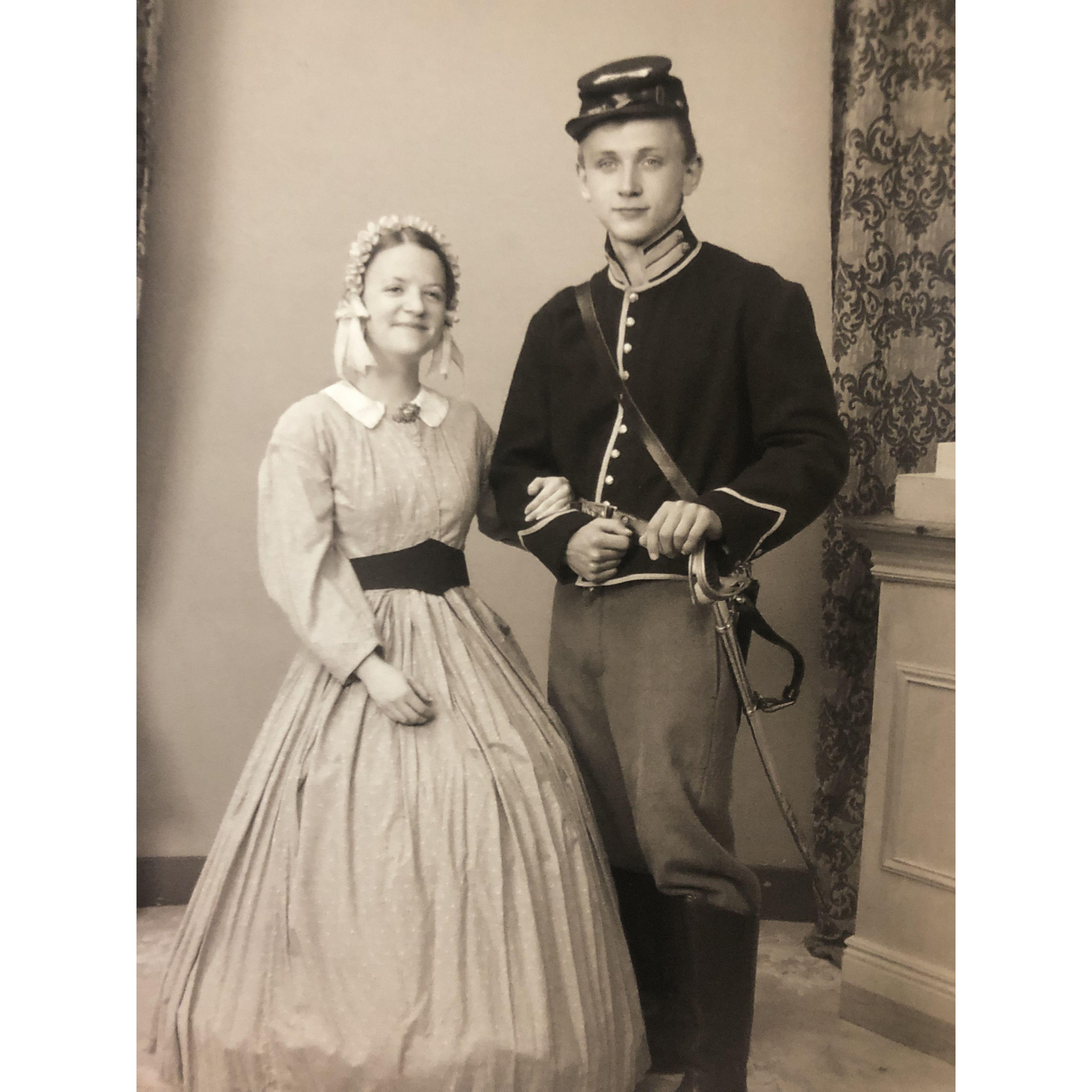 Our old-timey photo from a Gettysburg day trip.