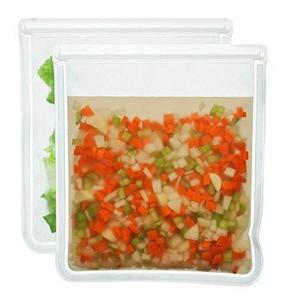 BlueAvocado (re)zip Seal Bag (Pack of 2), 1 gal, Clear