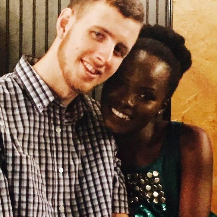 At our first night out with a couple of friends.