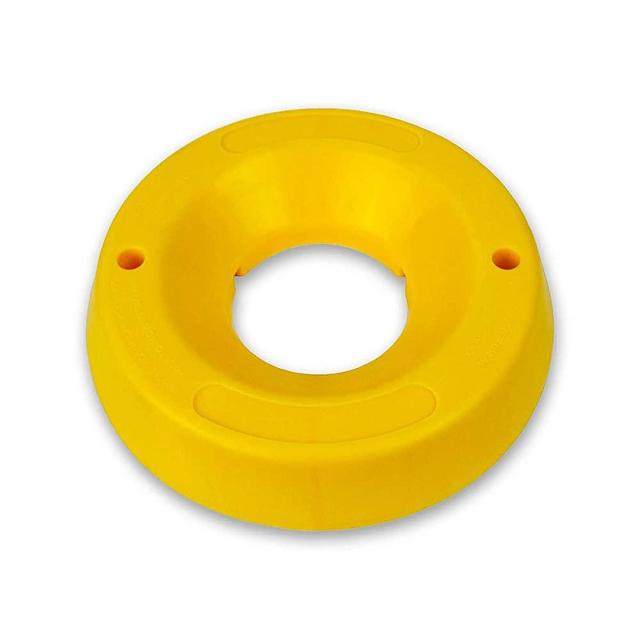 Zento Deals Trailer Tongue Jack Wheel Dock Durable Trailer Wheel Stopper, Highly Visible Yellow Jack Caster Chock Premium Quality