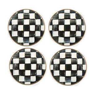 Courtly Check Appetizer Plates, Set of 4