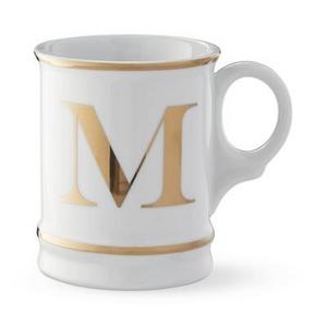 Gold Monogram Mug ,M